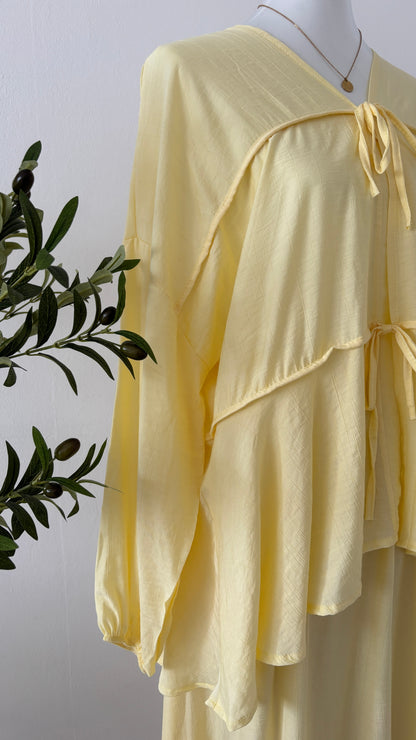 Zweiteiler Magnolia / Buttergelb