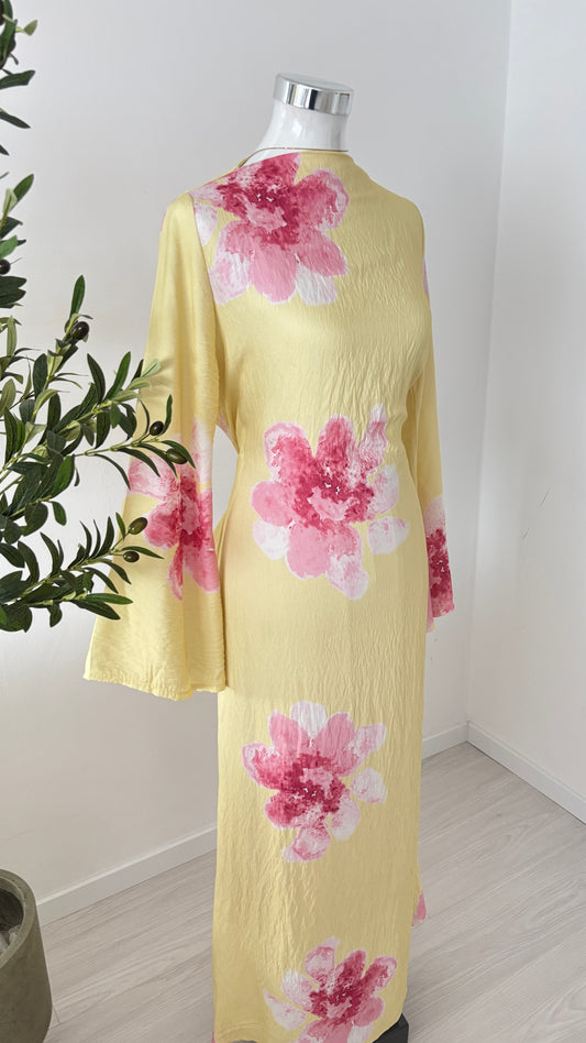 Warda Kleid Buttergelb