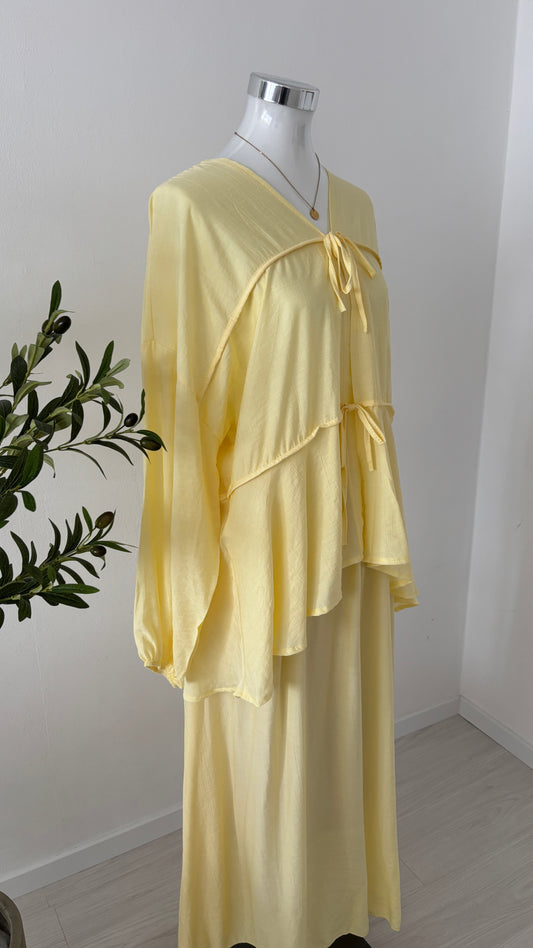 Zweiteiler Magnolia / Buttergelb