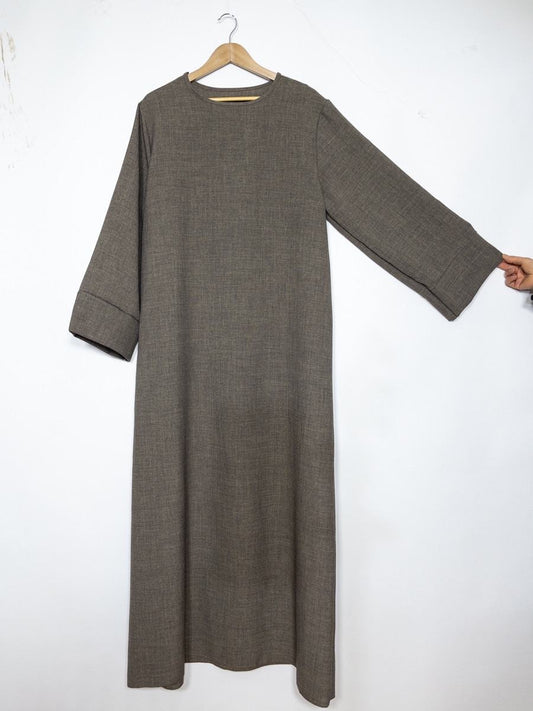 Leinenoptik Abaya - Moon