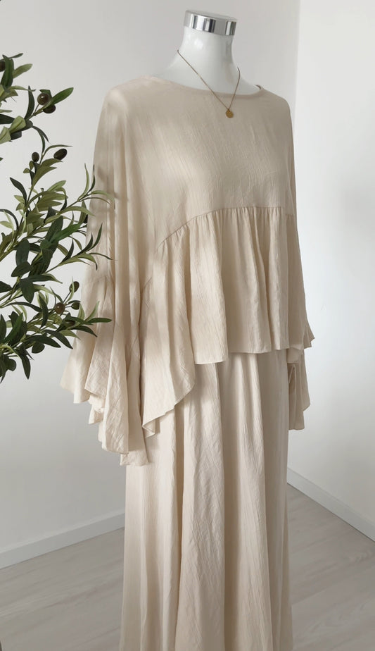 Zweiteiler Set Beige